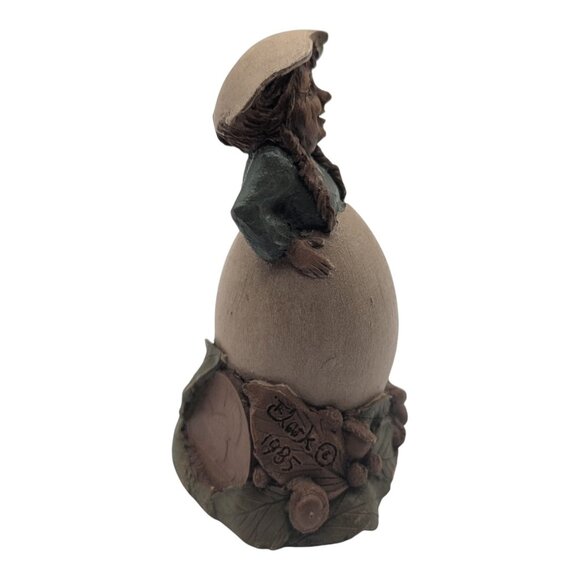 VTG Tom Clark Gnome Woman Debbie in Egg 1985 Figurine Cairn Studio Edition 21 - Picture 3 of 10